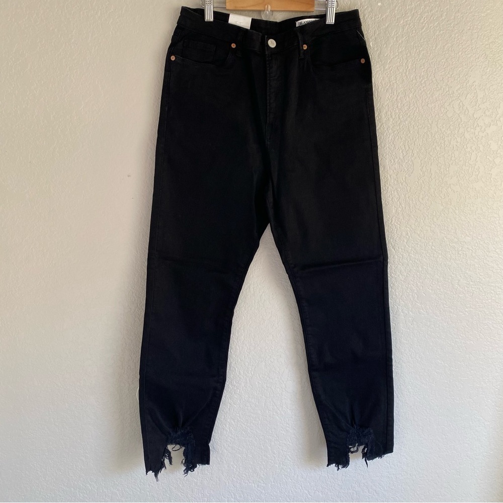 Blank NYC Distressed Hem Madison Crop Jeans